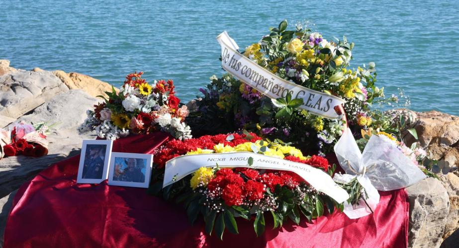 Ofrenda floral en homenaje a los guardias civiles fallecidos Barbate en 2024