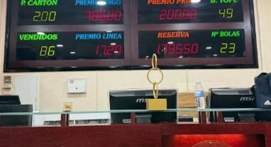 Imagen del bingo clandestino desmantelado en Barbate.