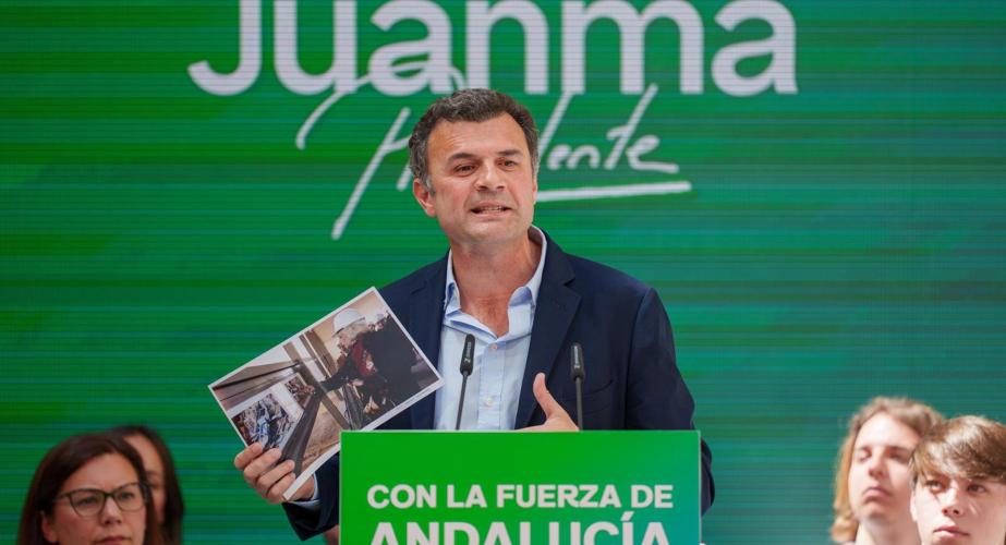 Bruno García, interviene en un acto de campaña
