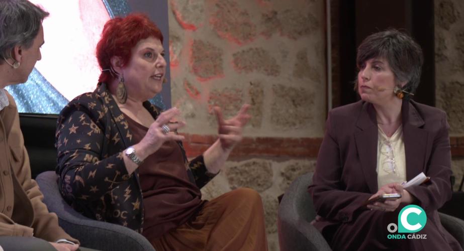 Delgado durante su intervención en la cita