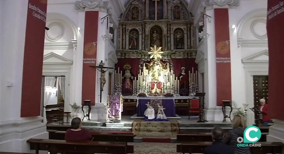 Interior del templo de San José en la capital gaditana