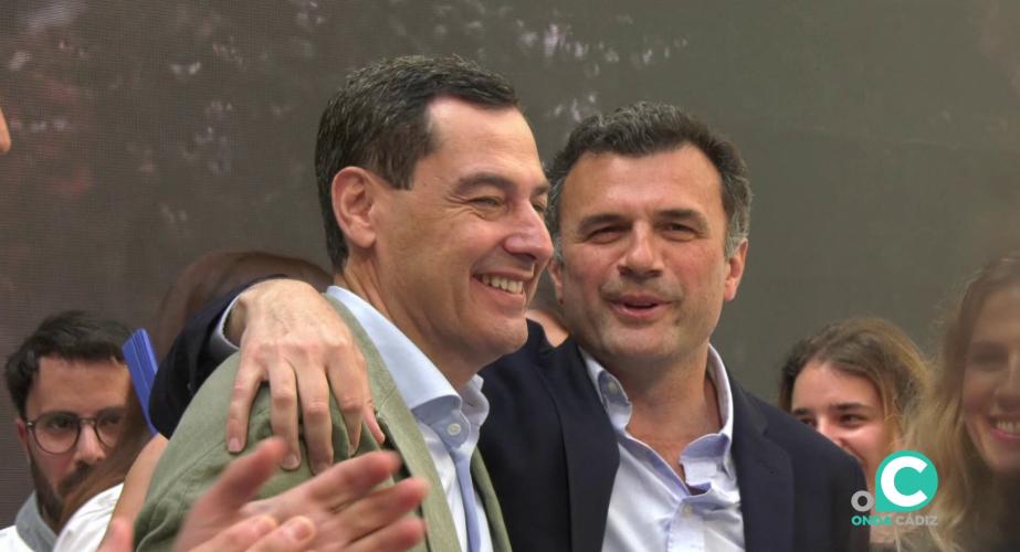 Moreno Bonilla junto con Bruno García en el acto de este jueves en la casa de Iberoamérica