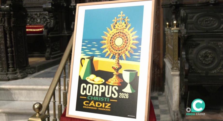 Detalle de la creación realizada en técnica digital inspirada en la cartelería turística de los años 50
