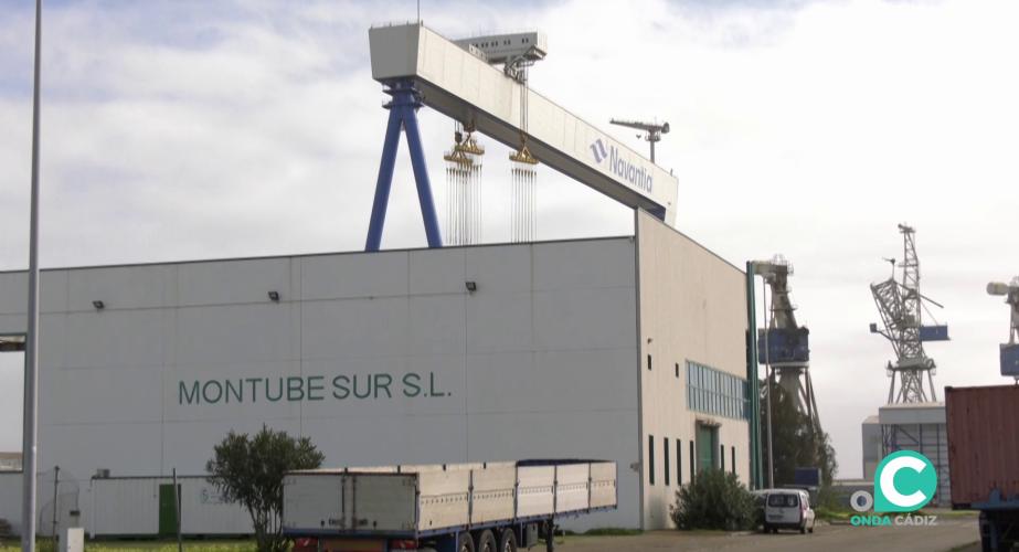 Factoria naval en la localidad de Puerto Real