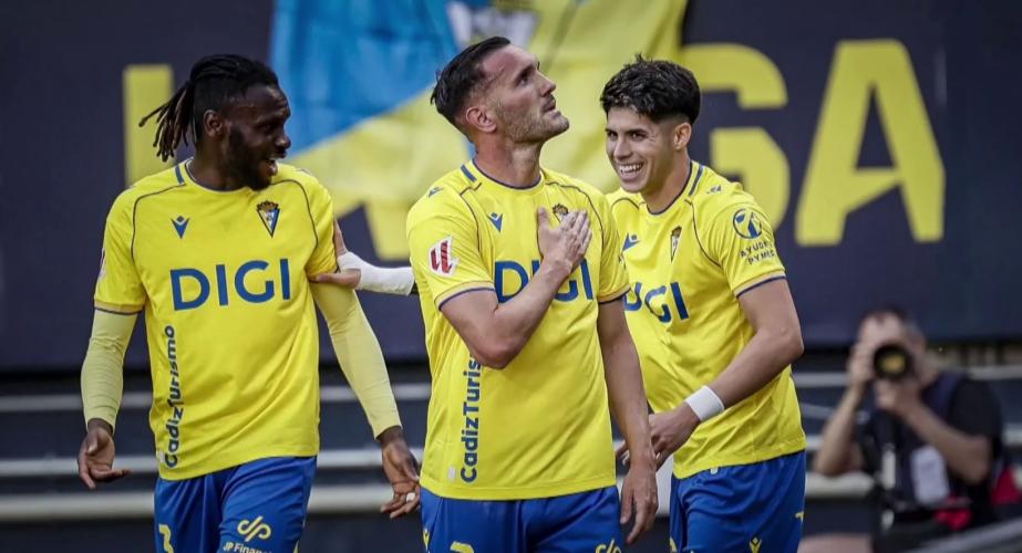 Un momento de la celebración de uno los tantos ante el Leganés