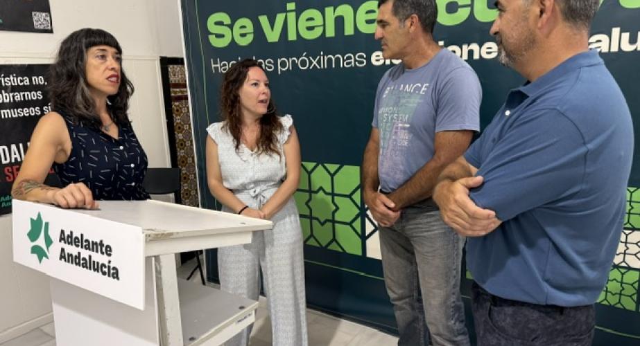 Reunión Adelante Andalucía y representantes de Bomberos