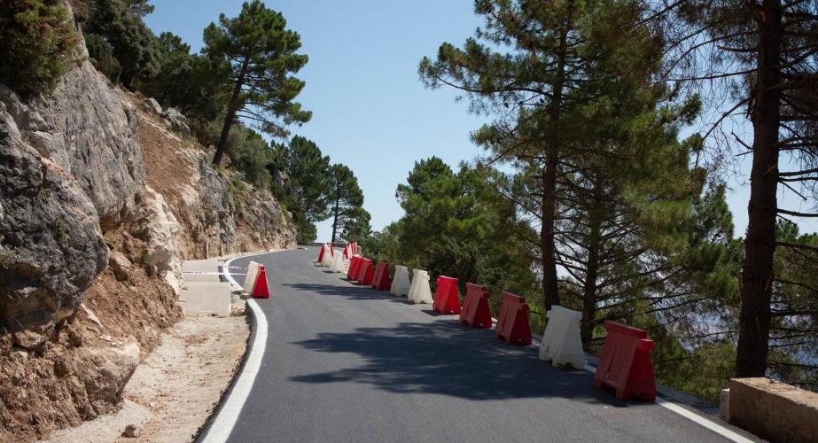 La vía nuevamente operativa tras obras de emergencia por las borrascas