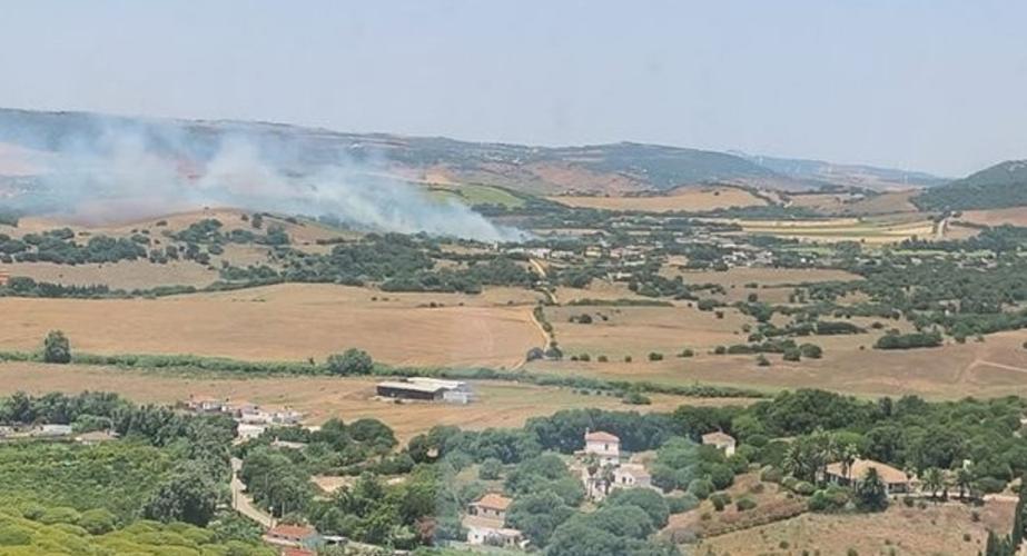 Humo procendente del lugar del siniestro