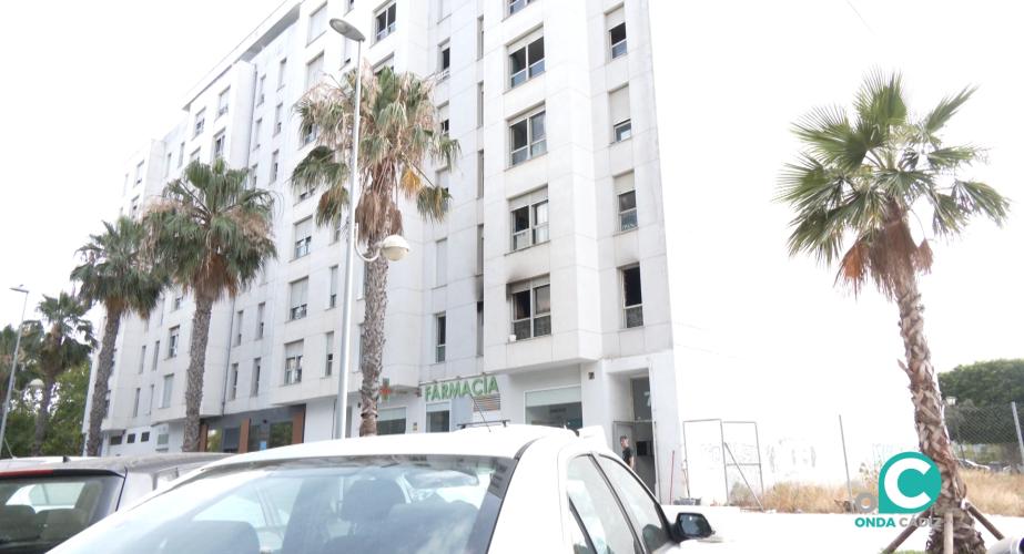 Imagen vivienda calcinada en Nelson Mandela 