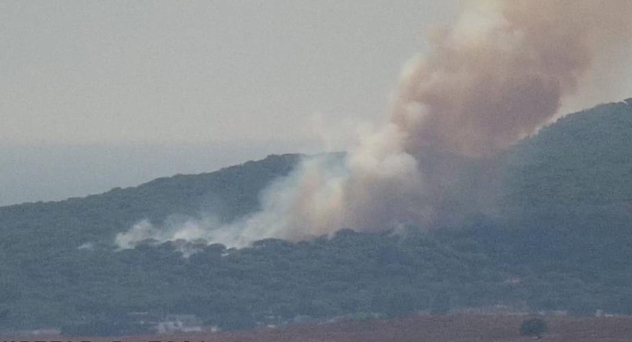 Imagen aérea de la zona del siniestro