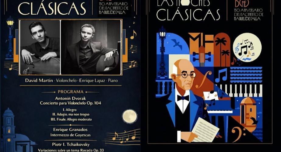 David Martin y Enrique Lapaz, en el ciclo Las Noches Clásicas.