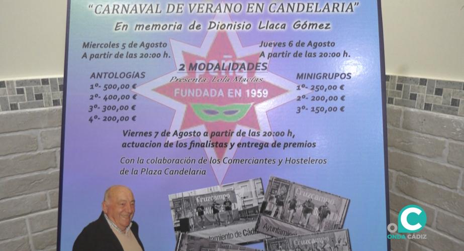 El cartel anunciador del concurso.