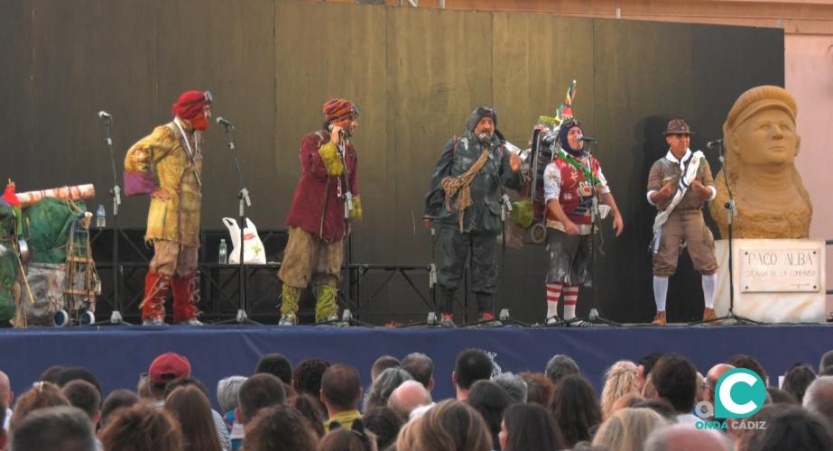 Cuarteto 'Que no vengan' durante su actuación en el festival. 