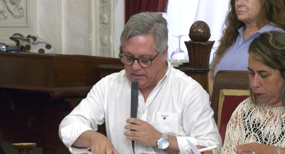 El portavoz del PSOE de Cádiz, Óscar Torres 