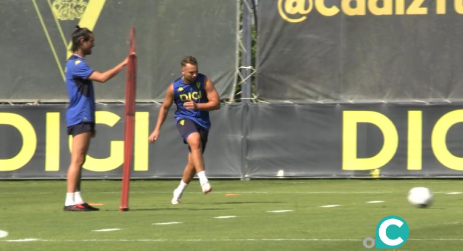 Ontiveros se ha incorporado a los entrenamientos (Foto: Cádiz CF)