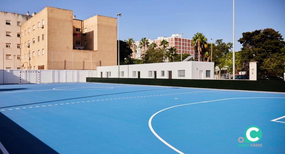 Imagen de la remodelada pista Cándido Andrés