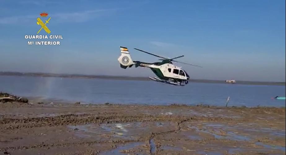 Helicóptero de la Guardia Civil en labores de vigilancia en una imagen de archivo