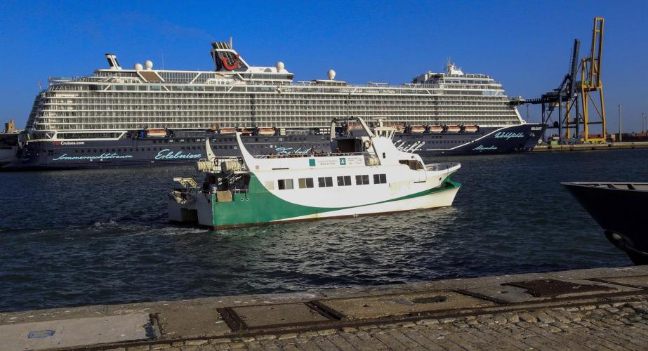 Suspendida la conexión por catamarán entre Cádiz y Rota para este domingo por la previsión meteorológica.