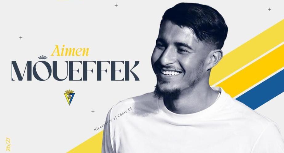 Aimen Moueffek refuerza el centro del campo (Foto: Cádiz CF)