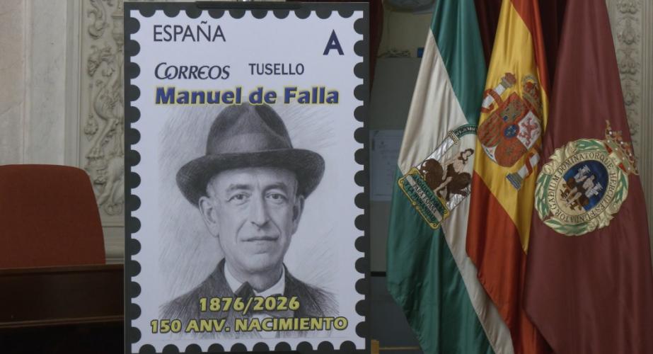 El compositor Manuel de Falla tiene su sello en el 150 aniversario de su nacimiento.