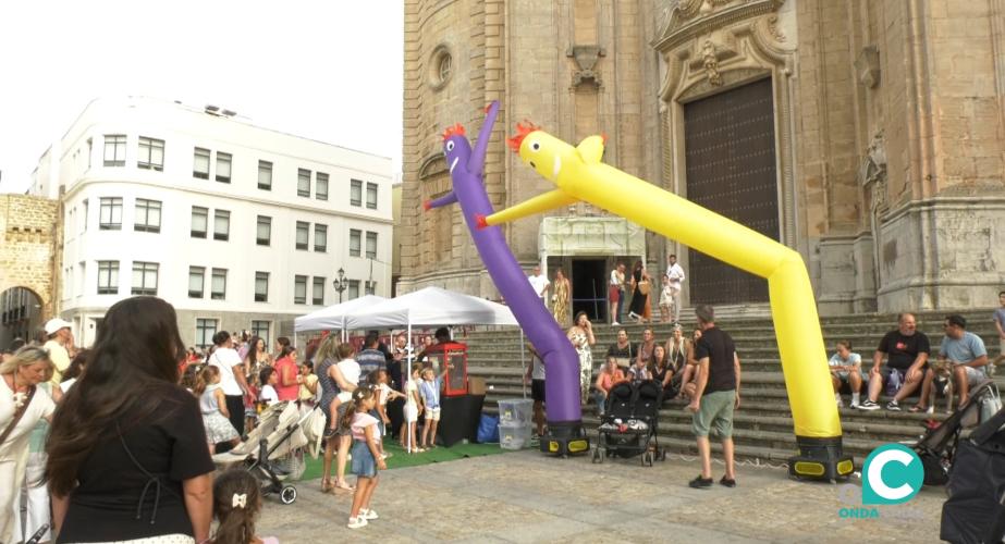 Evento en la plaza de la Catedral