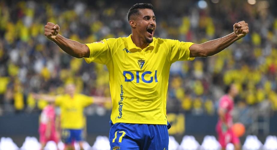 Moueffek debutaba con gol, y destacada actuación (Foto: Cádiz CF)