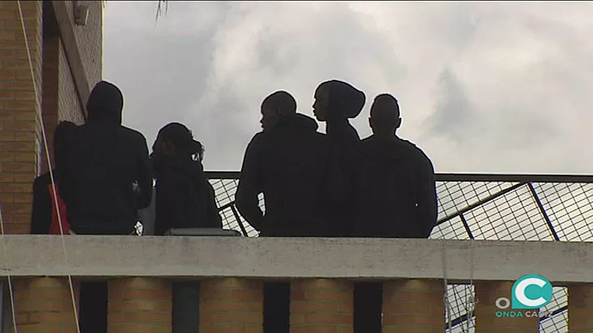 Inmigrantes acogidos en el CN Elcano en junio de 2018 en una imagen de archivo noticias cadiz inmigrantes_115.jpg