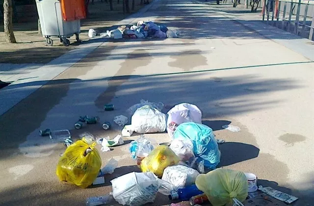 Imagen de la huelga de basuras del Puerto de Santa María del pasado mes de mayo noticias cadiz huelga basuras el puerto.jpg