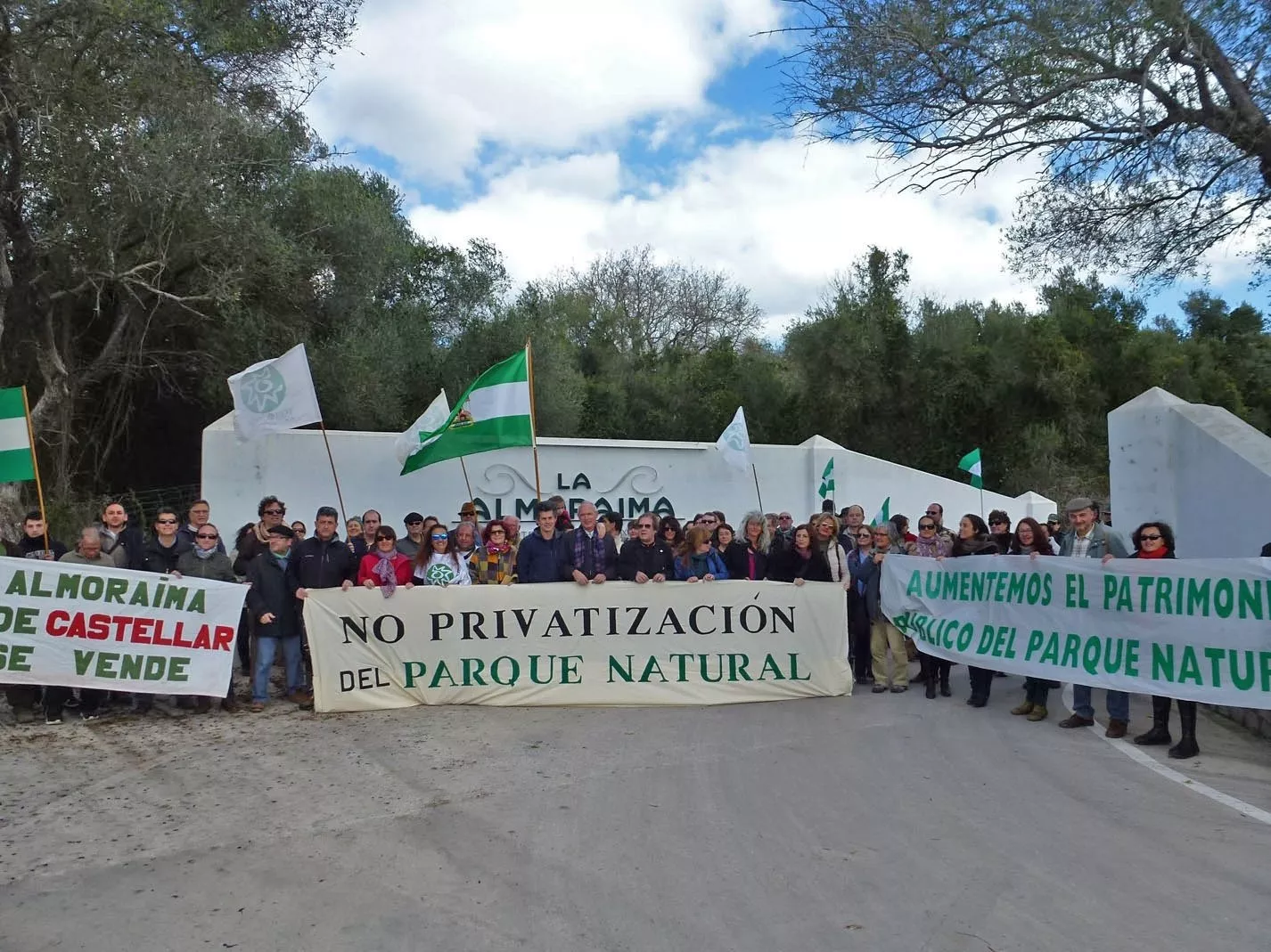 Imagen de archivo de un acto reivindicativo en defensa de la inclusión de la Finca La Almoraima en el Parque Natural Los Alcornocales noticias cadiz almoraima_0.jpg