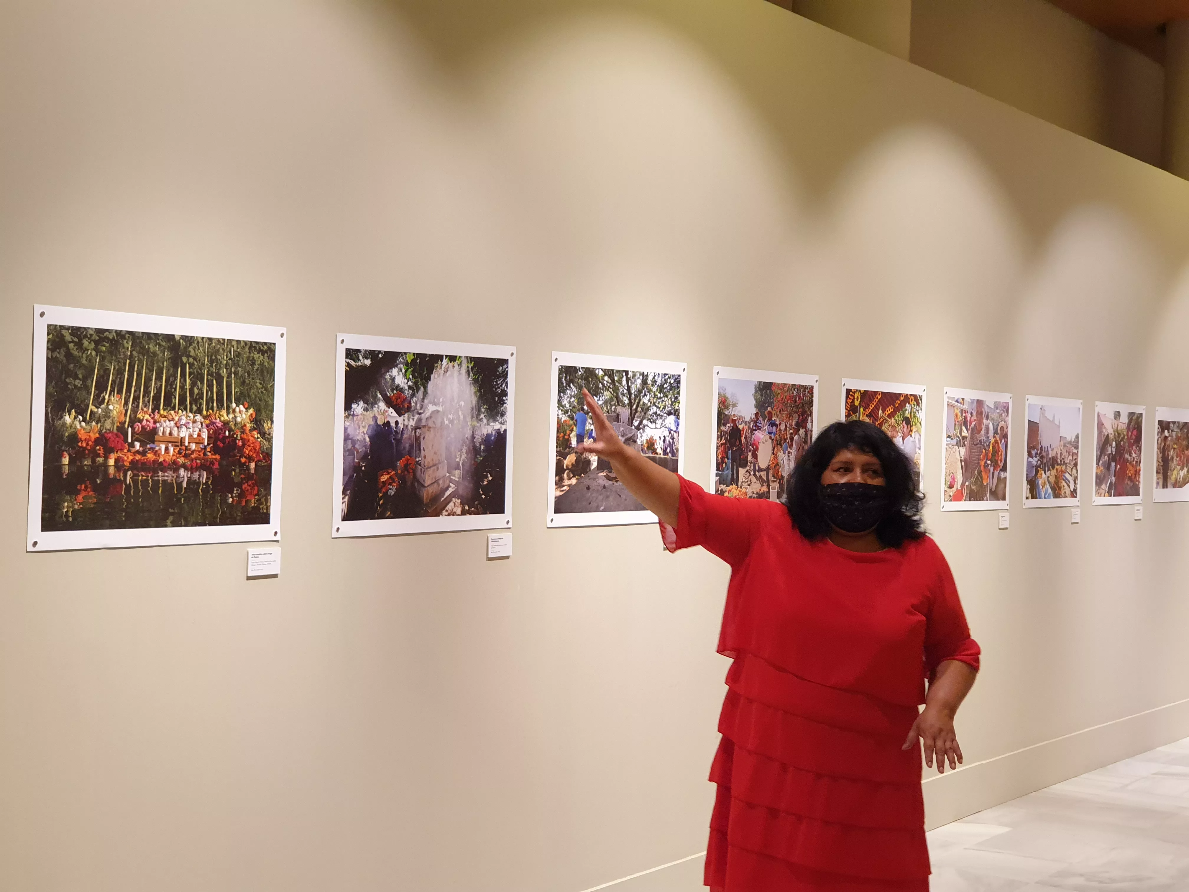 Gabriela Alejo durante la inauguración en la Casa de Iberoamérica