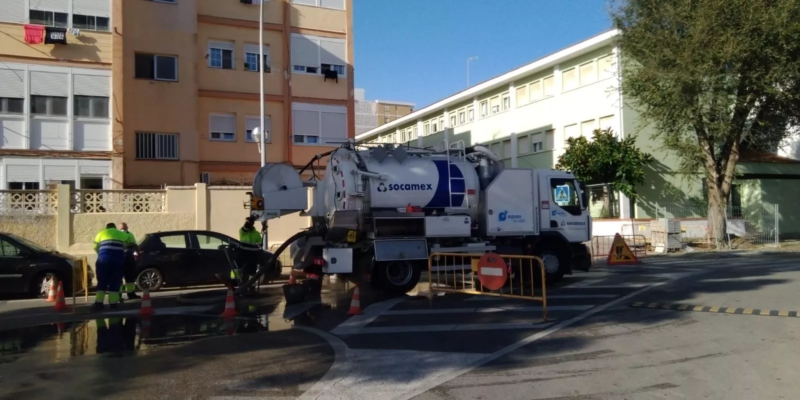 Aguas de Cádiz inicia obras de renovación de las conducciones en Loreto 