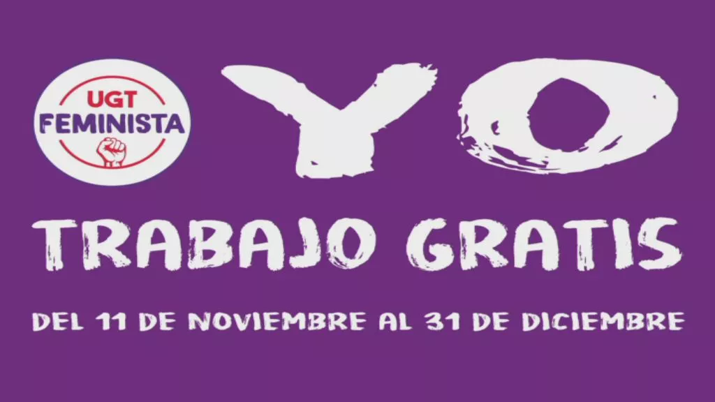 Campaña de UGT para denunciar la brecha salarial.