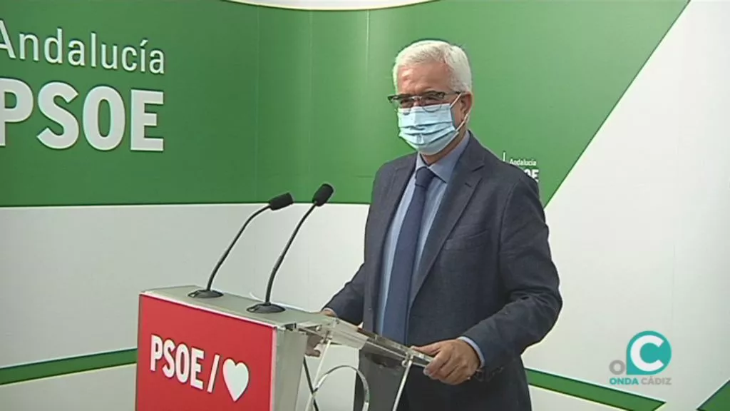 El presidente del PSOE de Cádiz, Manuel Jiménez Barrios. 