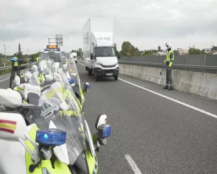 Uno de los controles de la GC durante las restricciones