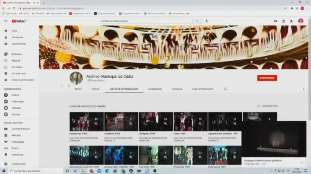 Imagen del canal de Youtube del Archivo Histórico Municipal 