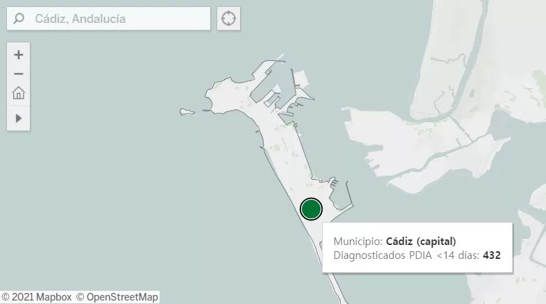 Cádiz capital registra 432 diagnósticos por Covid 19 en los últimos 14 días