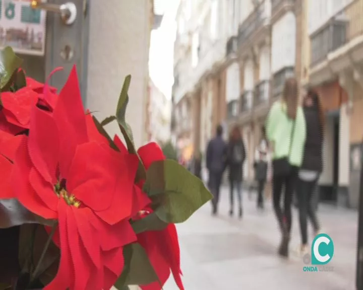 Una imagen de la calle Ancha durante el mes de diciembre