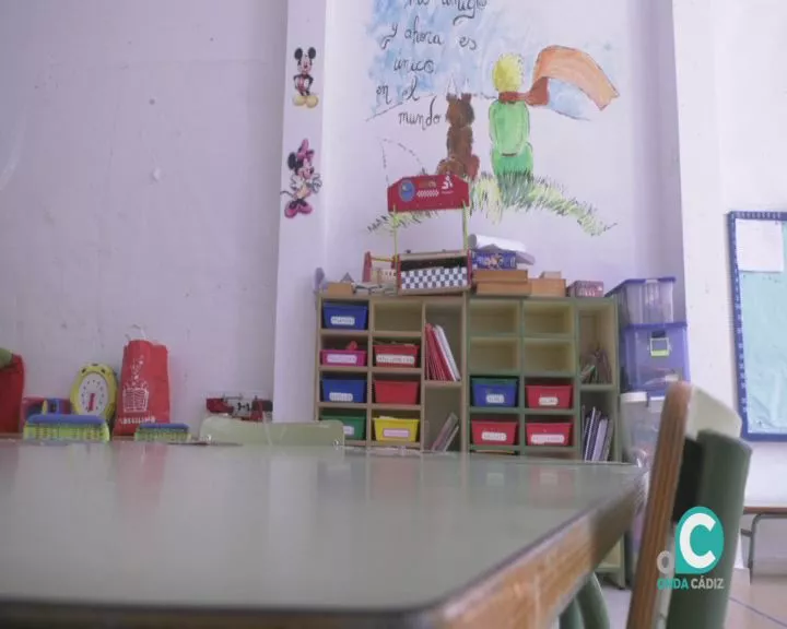 El interior de un aula de un colegio gaditano El interior de un aula de un colegio gaditano