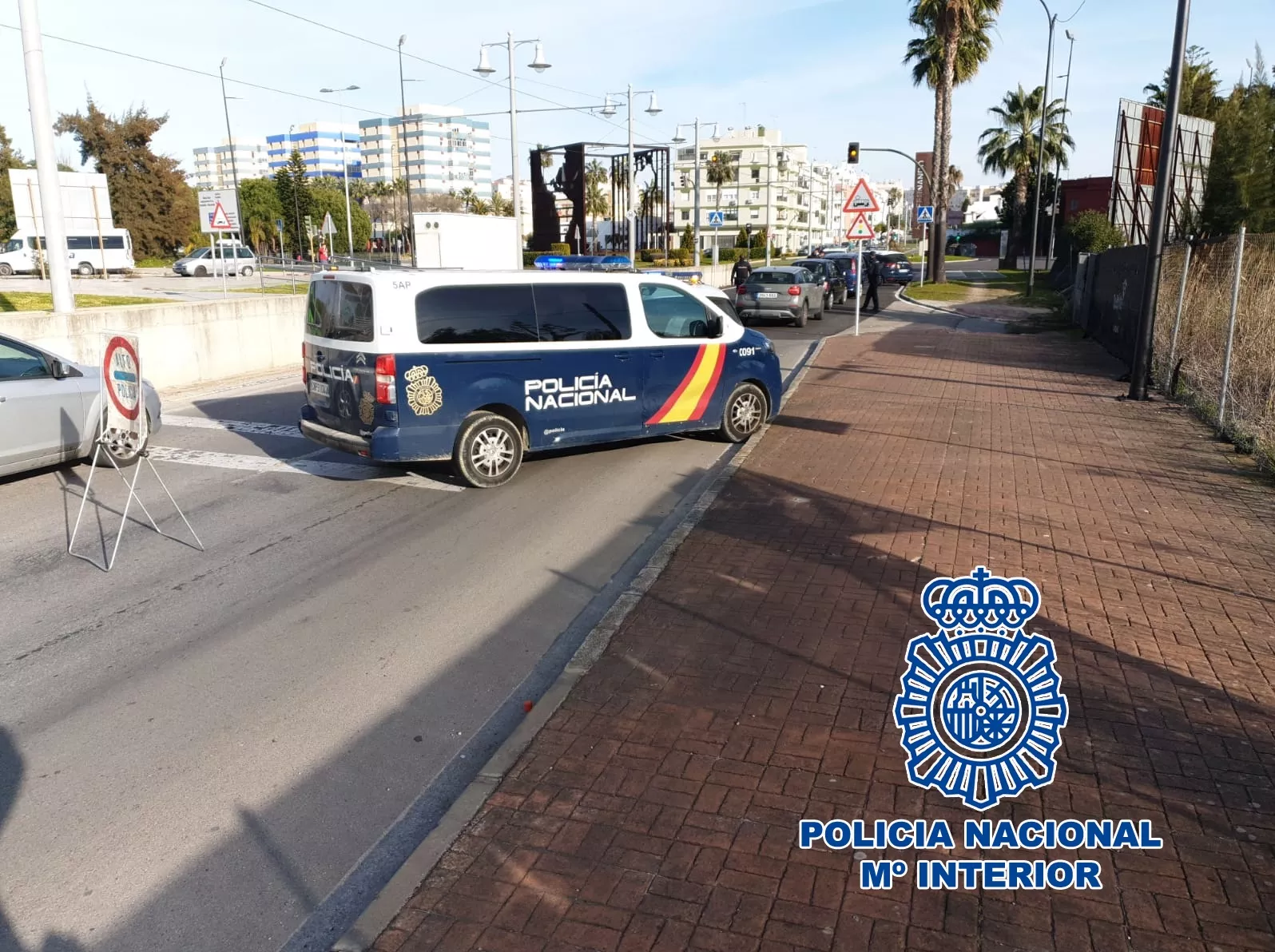 Primera jornada de controles a la entrada de San Fernando