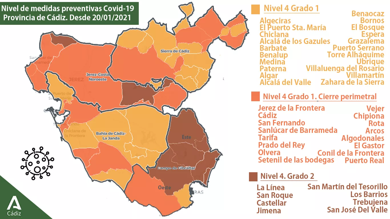 El cierre perimetral afecta a 16 municipios de la provincia