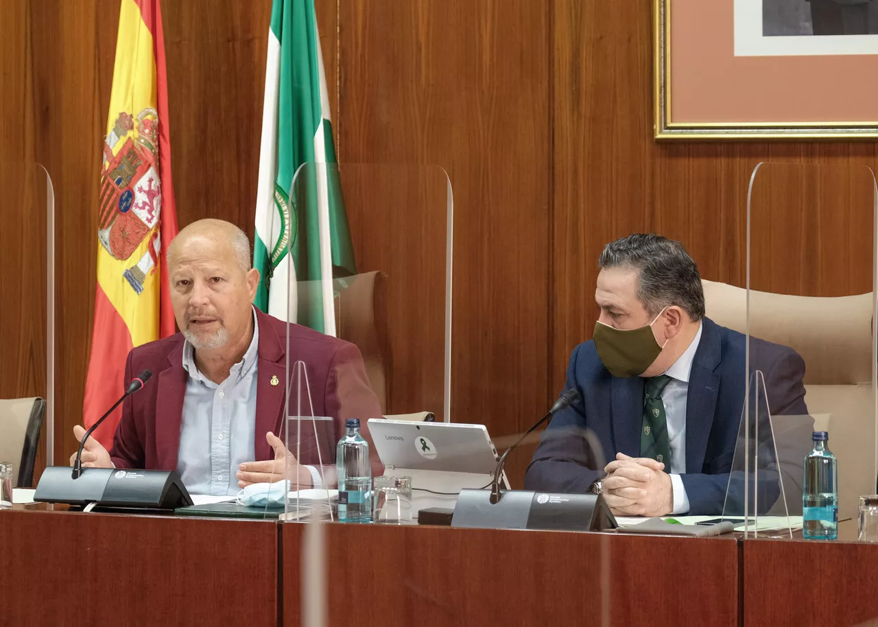 El consejero de Educación en una comparecencia en el Parlamento de Andalucía