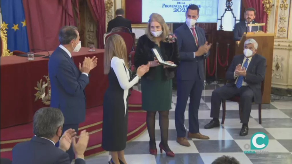 La presidenta de la Diputación, Irene García,  ha presidido el acto  