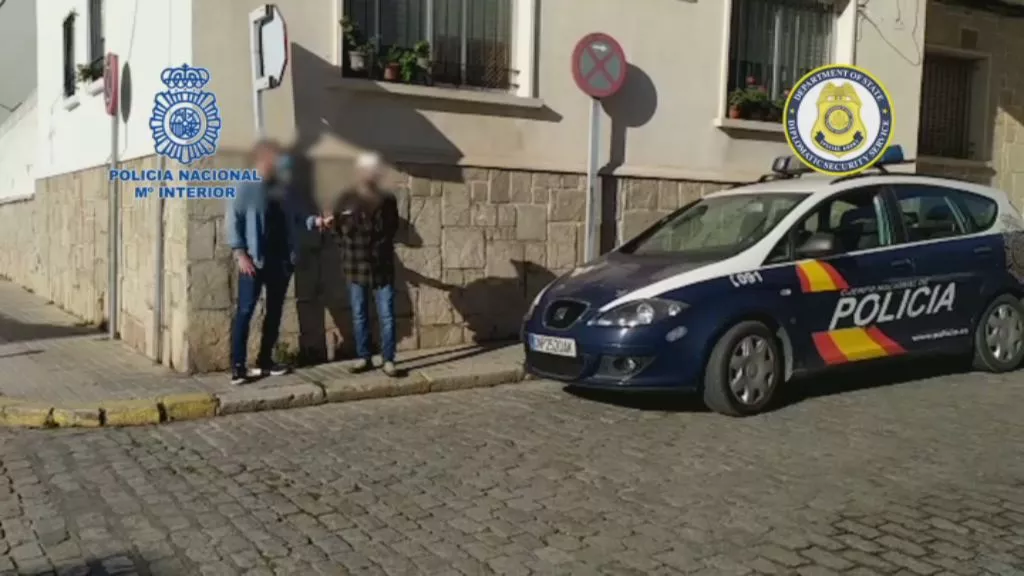 Momento de la detención del fugitivo Momento de la detención del fugitivo