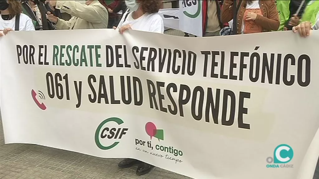 Imagen de la pancarta con el lema de la movilización 