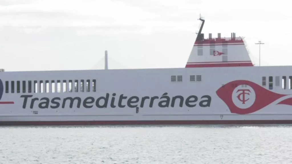 El Villa de Tazacorte atracado en el Muelle Marqués de Comilllas de Cádiz