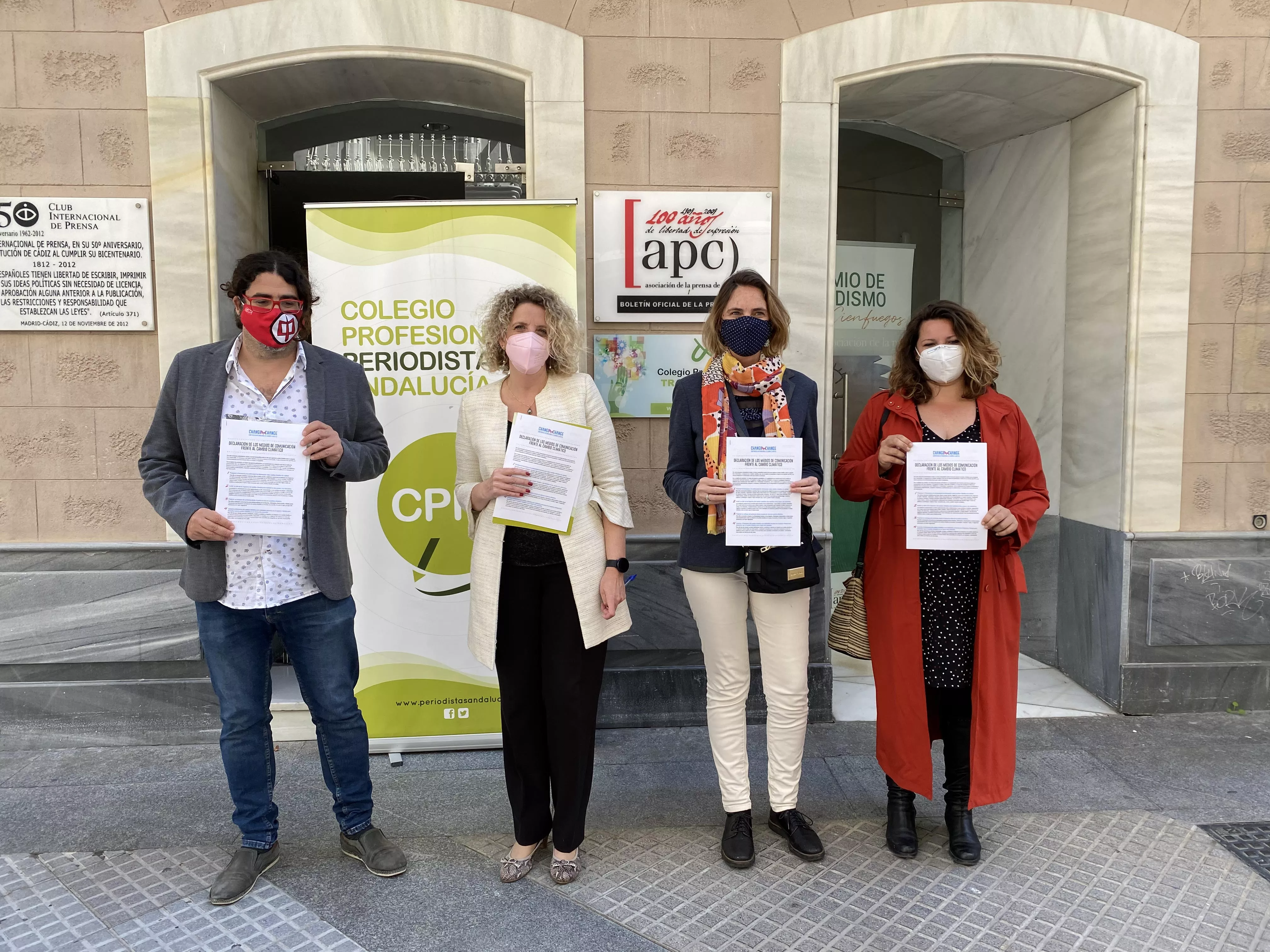 Presentación de manifiesto sobre información del cambio climático