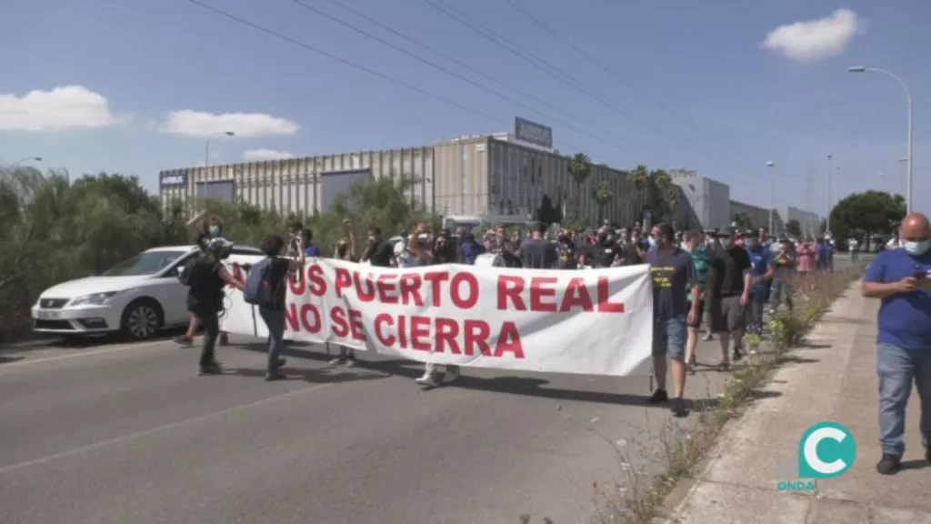 Imagen de la manifestación protagonizada este viernes