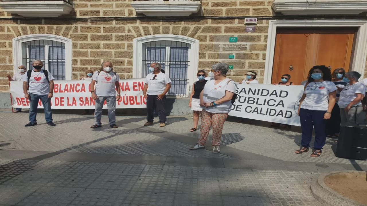 Imagen de la concentración de Marea Blanca en la capital 