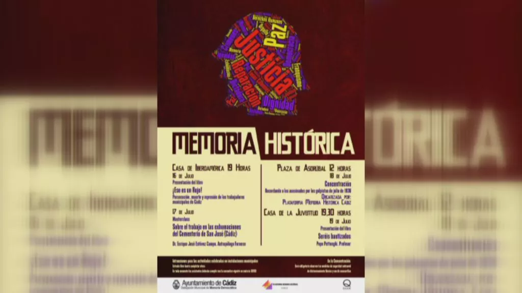 Imagen del cartel de las jornadas de Memoria Histórica