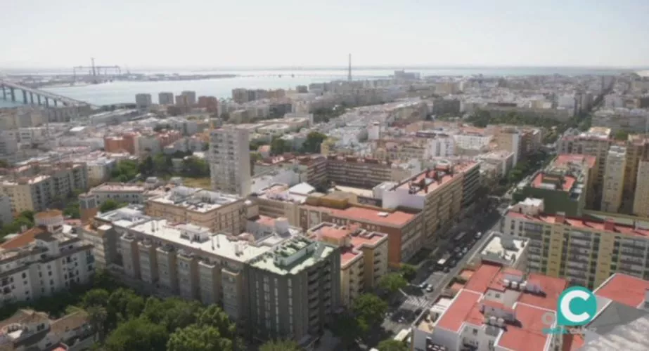 Imagen aérea de Cádiz 